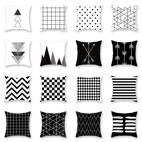 2020 new polyester cotton pillowcases cushion cover black and white geometric ins decorative pillowcases 45*45cm
2020 new polyester cotton pillowcases cushion cover black and white geometric ins decorative pillowcases 45*45cm