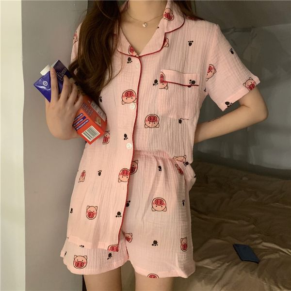 2019 this year's pig suit home wear korean new female 2019 pajamas this year's pig pajamas suit home wear korean new female, Blue;red
2019 this year's pig suit home wear korean new female 2019 pajamas this year's pig pajamas suit home wear korean new female, Blue;red