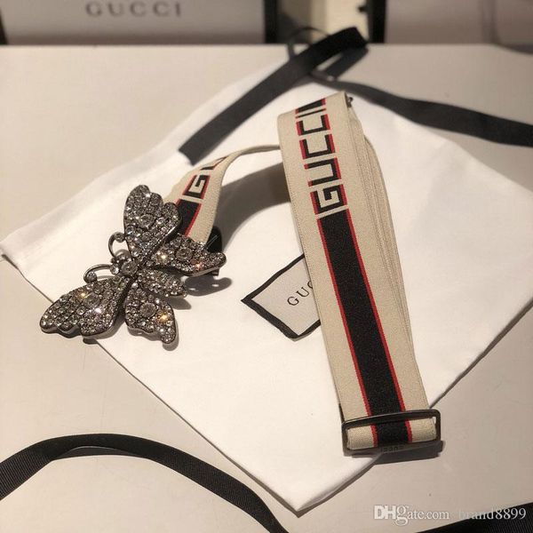 2020 women belt women's belts fashion classic silver butterfly buckle elastic braid woman belt with box g1368, Black;brown
2020 women belt women's belts fashion classic silver butterfly buckle elastic braid woman belt with box g1368, Black;brown