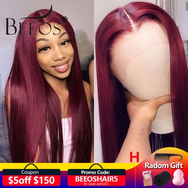 h n burgundy deep part with baby hair straight pre plucked hairline wig brazilian remy wigs, Black
h n burgundy deep part with baby hair straight pre plucked hairline wig brazilian remy wigs, Black