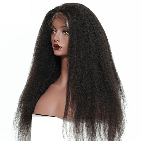 silk base full lace human hair wigs kinky straight pre plucked hairline brazilian remy hair full lace wig with baby hair dolago, Black
silk base full lace human hair wigs kinky straight pre plucked hairline brazilian remy hair full lace wig with baby hair dolago, Black
