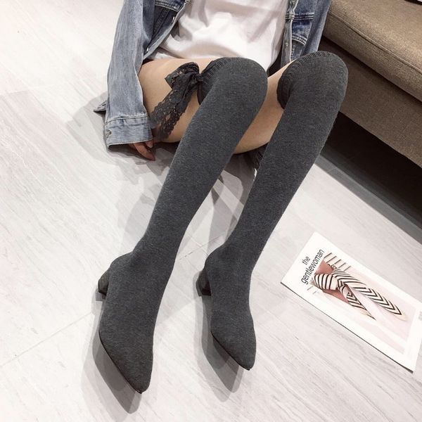 round toe woman flat boots shoes thigh high heels high winter footwear boots-women booties ladies low, Black
round toe woman flat boots shoes thigh high heels high winter footwear boots-women booties ladies low, Black
