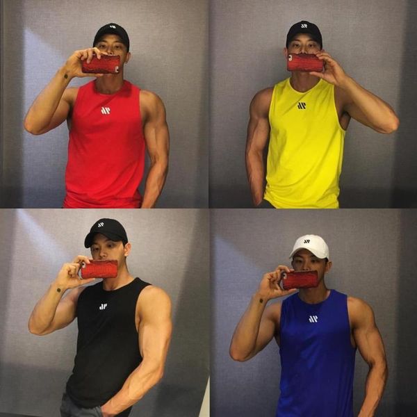 men' cotton fitness vest summer gym fitness training sports vest men' outdoor running breathable loose, White;black
men' cotton fitness vest summer gym fitness training sports vest men' outdoor running breathable loose, White;black