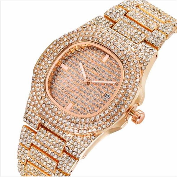2020 womens mens luxe watches fashion full diamonds sapphire stainless steel quartz watches wristwatches with calendar 10, Slivery;brown
2020 womens mens luxe watches fashion full diamonds sapphire stainless steel quartz watches wristwatches with calendar 10, Slivery;brown