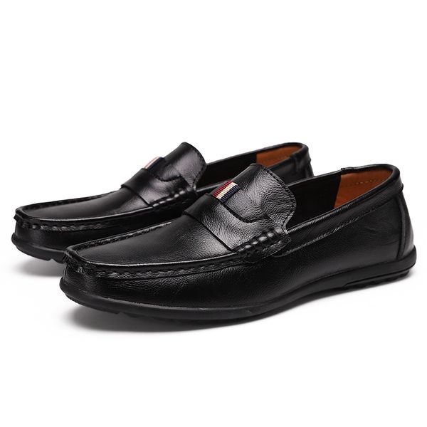 new men's casual shoes cowhide leather men's loafers moccasins breathable non-slip boat shoes footwear soft leather, Black
new men's casual shoes cowhide leather men's loafers moccasins breathable non-slip boat shoes footwear soft leather, Black