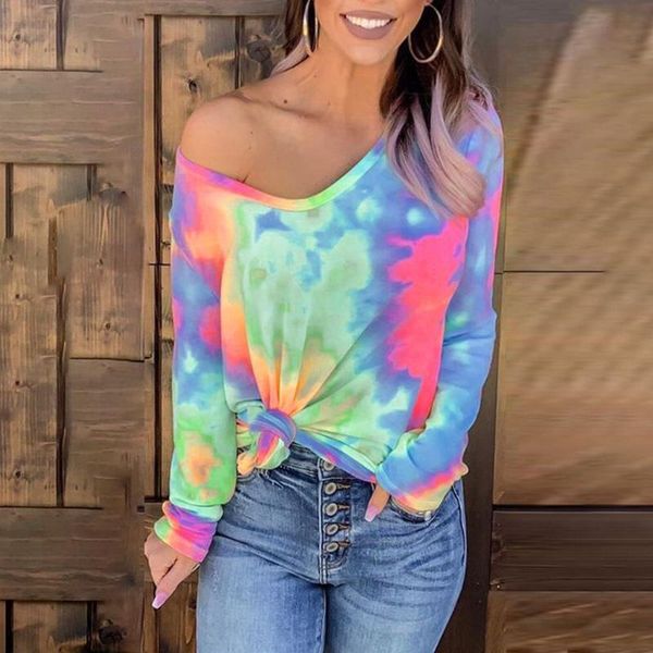 casual tie-dye v neck long sleeve blouse and streetwear oversized cold shoulder loose shirts woman autumn pullover blusas, White
casual tie-dye v neck long sleeve blouse and streetwear oversized cold shoulder loose shirts woman autumn pullover blusas, White
