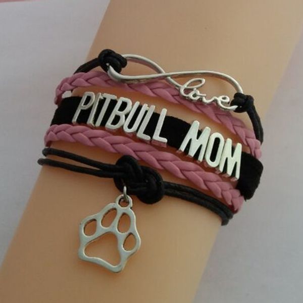 fashion infinity love pit bull mom bracelet- heart charm dog or cat puppy bracelet charm gift, Golden;silver
fashion infinity love pit bull mom bracelet- heart charm dog or cat puppy bracelet charm gift, Golden;silver