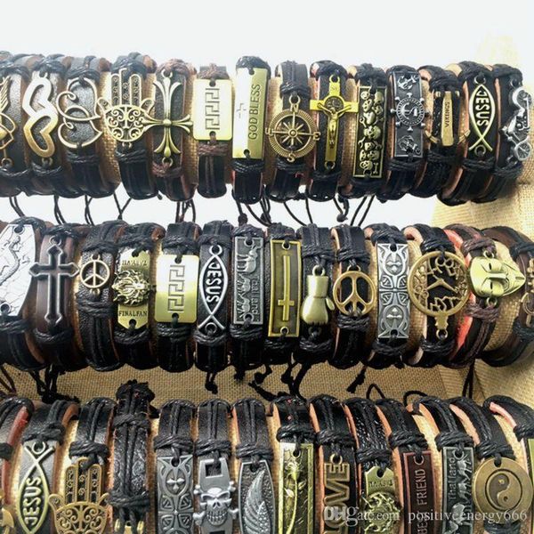 women fashion wristbands charm punk retro hand made layer black brown men jewelry leather weave vintage bracelets for alloy accessories gift
women fashion wristbands charm punk retro hand made layer black brown men jewelry leather weave vintage bracelets for alloy accessories gift