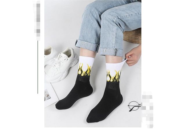 leisure medium socks contrast flame men's and women's tide socks cotton comfortable neutral, Black
leisure medium socks contrast flame men's and women's tide socks cotton comfortable neutral, Black