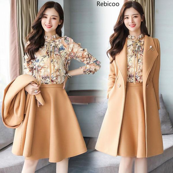 fashion women's autumn 3 sets of women's long coat coat temperament slim new winter wool ladies set high quality, White
fashion women's autumn 3 sets of women's long coat coat temperament slim new winter wool ladies set high quality, White