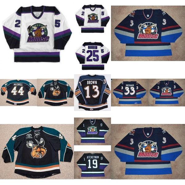 2017 new ahl manitoba moose mens womens kids 25 stephane morin 33 alfie michaud 100% embroidery custom ice hockey jerseys goalit cut hot, Black;red
2017 new ahl manitoba moose mens womens kids 25 stephane morin 33 alfie michaud 100% embroidery custom ice hockey jerseys goalit cut hot, Black;red