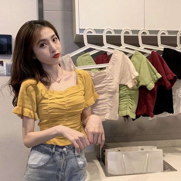 2020 new coat french-style short coat with collarbone open slim fit short sleeve knitted shirt for women, White;black
2020 new coat french-style short coat with collarbone open slim fit short sleeve knitted shirt for women, White;black
