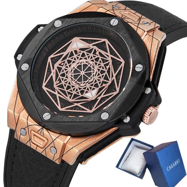 cagarny creative watch men mens quartz watches leather rubber strap sport wristwatches waterproof relogio masculino, Slivery;brown
cagarny creative watch men mens quartz watches leather rubber strap sport wristwatches waterproof relogio masculino, Slivery;brown