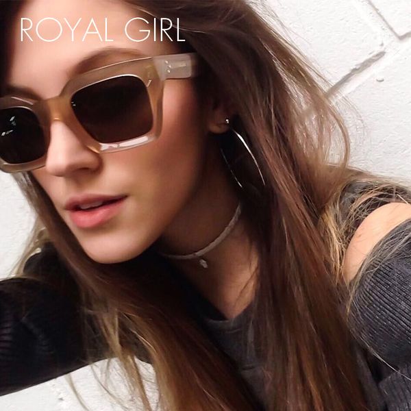 royal girl classic square sunglasses women 2020 new fashion brand design sun glasses men vintage retro small frame eyewear ss362, White;black 
royal girl classic square sunglasses women 2020 new fashion brand design sun glasses men vintage retro small frame eyewear ss362, White;black