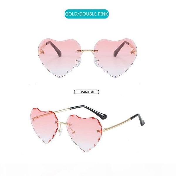 cute love heart rimless frame sunglasses children kids gradient lens fashion boys girls uv400 protection eyewear alloy legs, White;black
cute love heart rimless frame sunglasses children kids gradient lens fashion boys girls uv400 protection eyewear alloy legs, White;black