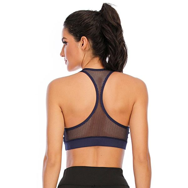 gym clothing women back gauze high impact sports bra backless padded push up yoga crop for fitness running wear, White;black
gym clothing women back gauze high impact sports bra backless padded push up yoga crop for fitness running wear, White;black