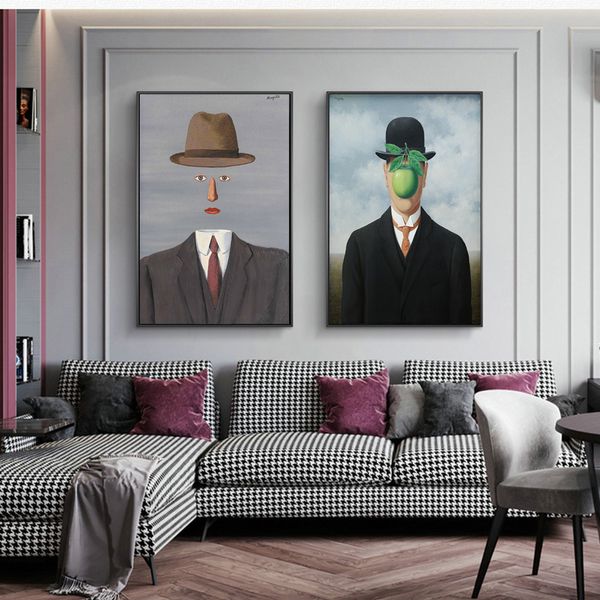 the son of man by rene magritte canvas paintings on the wall posters and prints wall art for living room home decor (no frame
the son of man by rene magritte canvas paintings on the wall posters and prints wall art for living room home decor (no frame