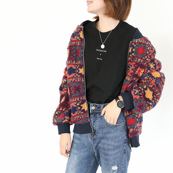 women's jackets johnature vintage o-neck single baseball uniform women 2021 autumn long sleeve female coat, Black;brown
women's jackets johnature vintage o-neck single baseball uniform women 2021 autumn long sleeve female coat, Black;brown