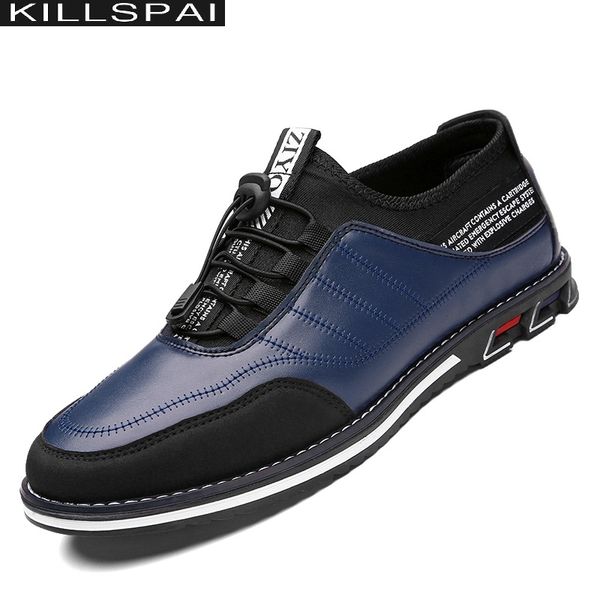 killspai new brand men casual shoes leather shoes men comfortable breathable business zapatillas hombre, Black
killspai new brand men casual shoes leather shoes men comfortable breathable business zapatillas hombre, Black