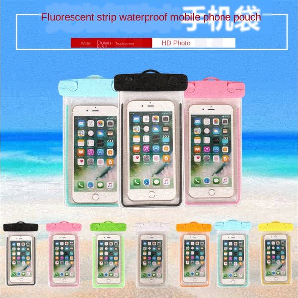 mobile phone transparent luminous strip waterproof bag 6 waterproof bag diving swimming underwater p spring6/7
mobile phone transparent luminous strip waterproof bag 6 waterproof bag diving swimming underwater p spring6/7