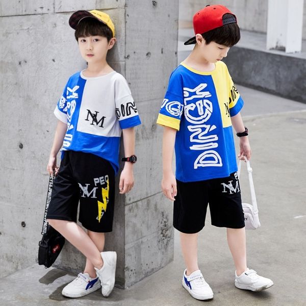 wcwzb wear boy's suit 2020 new children's summer wear children's sports foreign style middle and big boy boy handsome fashion
wcwzb wear boy's suit 2020 new children's summer wear children's sports foreign style middle and big boy boy handsome fashion