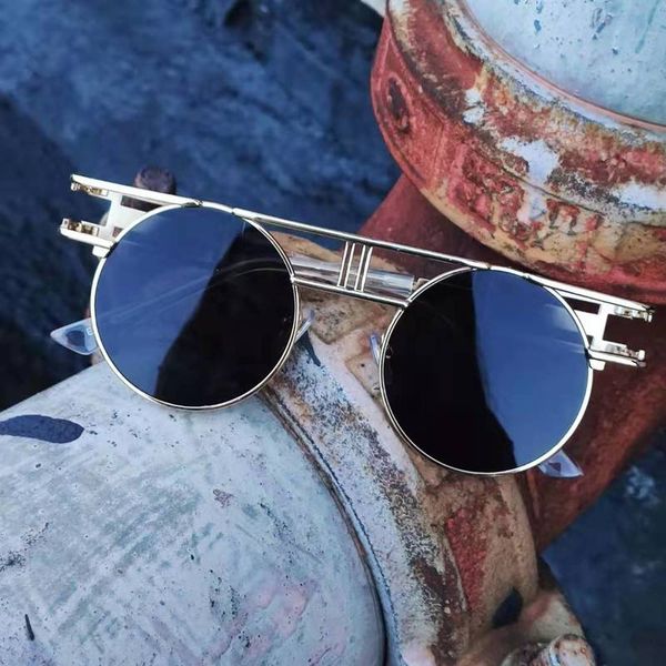 vintage steampunk sunglasses men women brand desinger vintage sunglass male round sun glasses 2020 metal eyewear punk, White;black
vintage steampunk sunglasses men women brand desinger vintage sunglass male round sun glasses 2020 metal eyewear punk, White;black