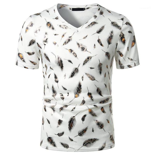 natural color tshirts casual v-neck short sleeve tees summer new style mens tshirts fashion feather pattern, White;black
natural color tshirts casual v-neck short sleeve tees summer new style mens tshirts fashion feather pattern, White;black