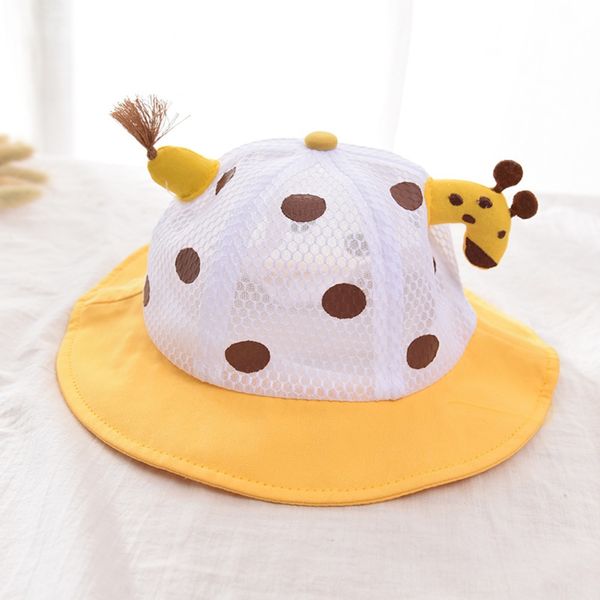 zwptu summer new cartoon eaves basin cap sun fisherman sun children's boys and girls baby sunshade big brim basin hat giraffe mesh fish, Yellow
zwptu summer new cartoon eaves basin cap sun fisherman sun children's boys and girls baby sunshade big brim basin hat giraffe mesh fish, Yellow