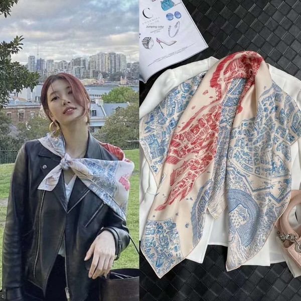 new 90cm handmade shawl curled square steed city scarf women's sunscreen shawl versatile temperament scarf, Blue;gray
new 90cm handmade shawl curled square steed city scarf women's sunscreen shawl versatile temperament scarf, Blue;gray
