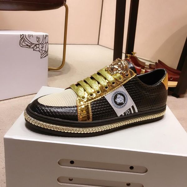 2020 high-end fashion men's printed letters comfortable casual shoes large size leather breathable outdoor sports shoes, size: 38-45, Black
2020 high-end fashion men's printed letters comfortable casual shoes large size leather breathable outdoor sports shoes, size: 38-45, Black
