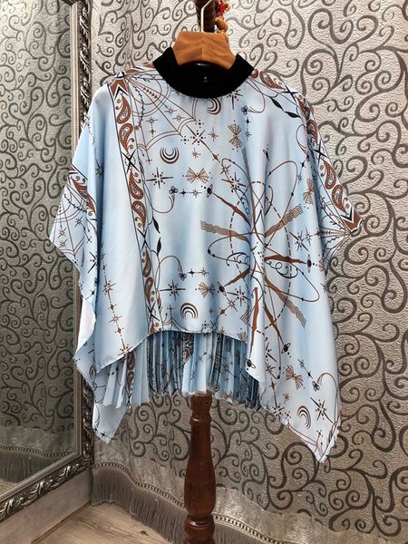 2020 summer and autumn new women's loose all-match back folding printed 0711, White
2020 summer and autumn new women's loose all-match back folding printed 0711, White