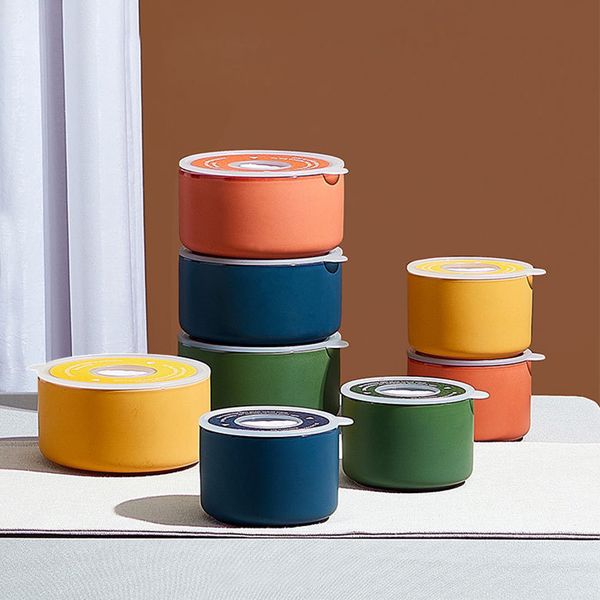fresh bowl ceramic lunch box with sealed lid storage box portable lunch container fridge storage bowl
fresh bowl ceramic lunch box with sealed lid storage box portable lunch container fridge storage bowl