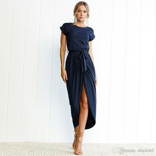 women dress crew neck summer sling sleeveless hip wrap lady before split short sleeve irregular skirt casual sheath dresses size s-xl, Black;gray
women dress crew neck summer sling sleeveless hip wrap lady before split short sleeve irregular skirt casual sheath dresses size s-xl, Black;gray