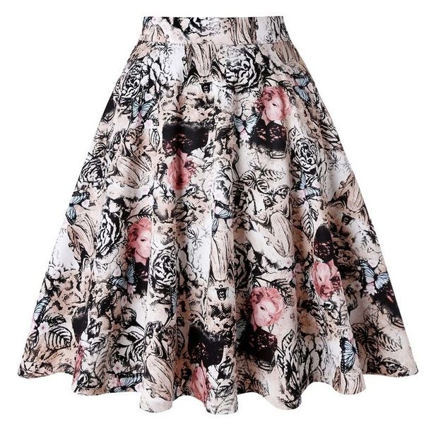 knee length summer skater skirt runway vintage rockabilly skirts womens 2020 pinup 50s animal print 60s cotton skirts plus size, Black
knee length summer skater skirt runway vintage rockabilly skirts womens 2020 pinup 50s animal print 60s cotton skirts plus size, Black
