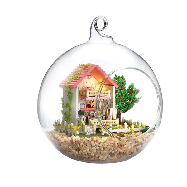 diy doll house glass ball miniature dollhouse with funitures mini casa model building christmas gift toys for children #e y200414
diy doll house glass ball miniature dollhouse with funitures mini casa model building christmas gift toys for children #e y200414