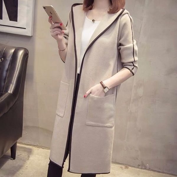 autumn women coat solid black hooded pockets loose casual open stitch long plus size coat woman coats winter 2020 korean
autumn women coat solid black hooded pockets loose casual open stitch long plus size coat woman coats winter 2020 korean