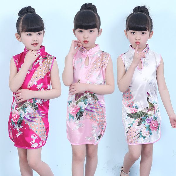 chinese girls peacock embroidered formal red dress summer prom cocktail evening qipao dresses baby princess silk cheongsam dress, Red;yellow
chinese girls peacock embroidered formal red dress summer prom cocktail evening qipao dresses baby princess silk cheongsam dress, Red;yellow