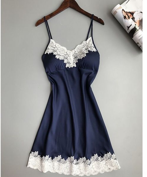 silk home clothes sling pajamas home clothes pajamas suspender nightdress thin with chest pad lace temptation, Black;white
silk home clothes sling pajamas home clothes pajamas suspender nightdress thin with chest pad lace temptation, Black;white