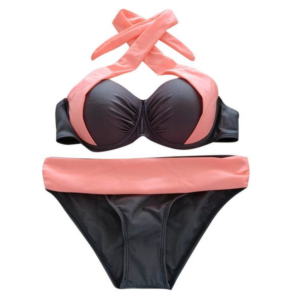 2020 new women swimsuit push up padded bra low waist bikini swimwear swimsuit plus size female beach wear feminino 30, White;black
2020 new women swimsuit push up padded bra low waist bikini swimwear swimsuit plus size female beach wear feminino 30, White;black