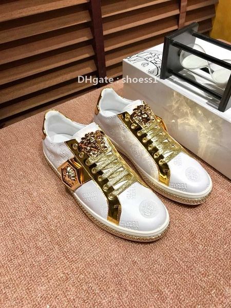 2021-2020s high -end men 's embroidered alphabet casual shoes breathable leather classic sneakers high -quality lace -up low -shoe, Black
2021-2020s high -end men 's embroidered alphabet casual shoes breathable leather classic sneakers high -quality lace -up low -shoe, Black