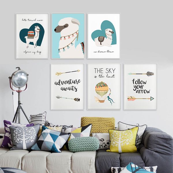 air balloon kids wall art alpaca pictures llama posters cartoon canvas painting morden art prints home decoration waterproof ink
air balloon kids wall art alpaca pictures llama posters cartoon canvas painting morden art prints home decoration waterproof ink