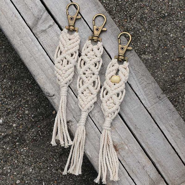 artilady macrame keychain for women bohemia tassel bag charm car holder jewelry gift for friends drop shipping, Silver
artilady macrame keychain for women bohemia tassel bag charm car holder jewelry gift for friends drop shipping, Silver