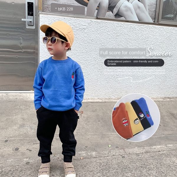 clothing embroidered children's clothing cartoon embroidery children's sweater 2020 autumn baby girl pure color korean boy's, Blue
clothing embroidered children's clothing cartoon embroidery children's sweater 2020 autumn baby girl pure color korean boy's, Blue