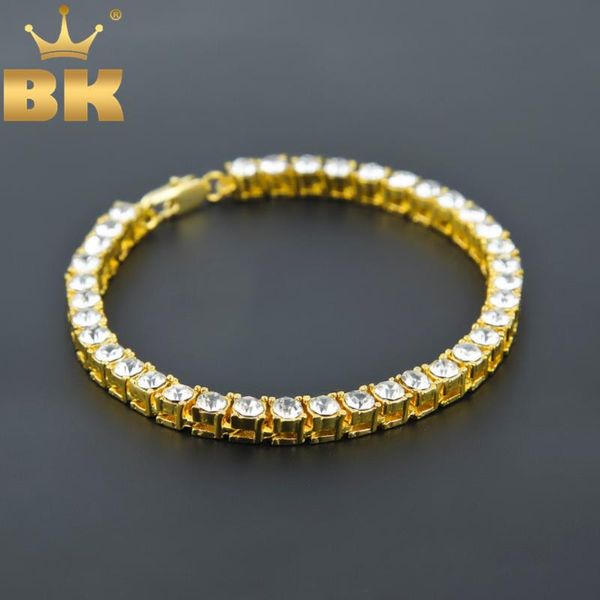 the bling king rhinestones 5mm luxury 1 row tennis chains bracelet gold silver color hiphop bling iced out bracelets for men, Black
the bling king rhinestones 5mm luxury 1 row tennis chains bracelet gold silver color hiphop bling iced out bracelets for men, Black