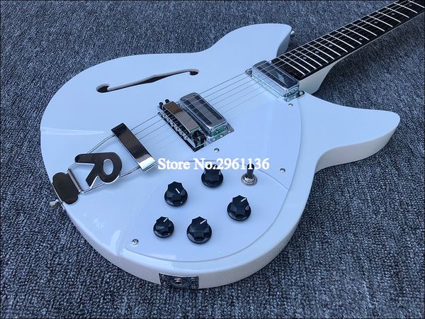 2020 6-string electric guitar, ricken 360 electric guitar, white body paint with f hole, ing
2020 6-string electric guitar, ricken 360 electric guitar, white body paint with f hole, ing