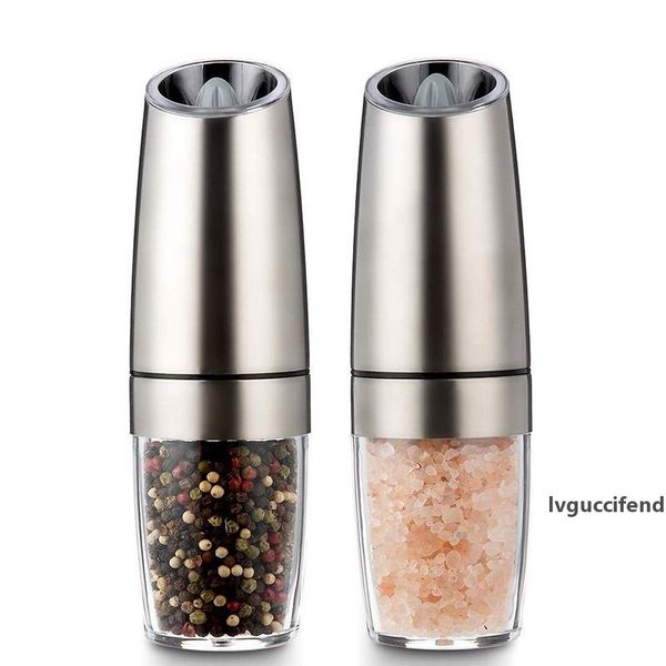 electric automatic salt mill pepper grinder home kitchen tools electric spice salt pepper grinder mill muller with led light t200227
electric automatic salt mill pepper grinder home kitchen tools electric spice salt pepper grinder mill muller with led light t200227