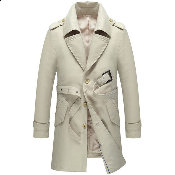 men's trench coats light luxury medium-length coat with belt and large lapel man turn-down collar size to 4xl, Tan;black
men's trench coats light luxury medium-length coat with belt and large lapel man turn-down collar size to 4xl, Tan;black