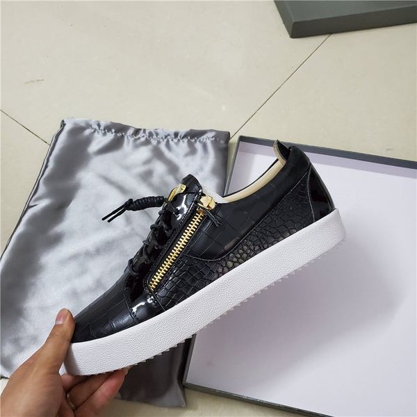 famous designer genuine leather classical style stone grain sheet metal casual shoes fashion double bottom zipper, Black
famous designer genuine leather classical style stone grain sheet metal casual shoes fashion double bottom zipper, Black