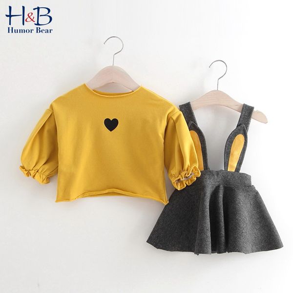 humor bear autumn baby girls clothes sets lovelong sleeves t-shirt+strap skirt 2pcs cute fashion toddler clothing suit, White
humor bear autumn baby girls clothes sets lovelong sleeves t-shirt+strap skirt 2pcs cute fashion toddler clothing suit, White