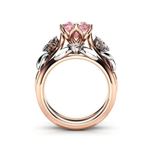 high-end selling rose gold ring new flower diamond couple ring european and american fashion womens engagement ring, Silver
high-end selling rose gold ring new flower diamond couple ring european and american fashion womens engagement ring, Silver